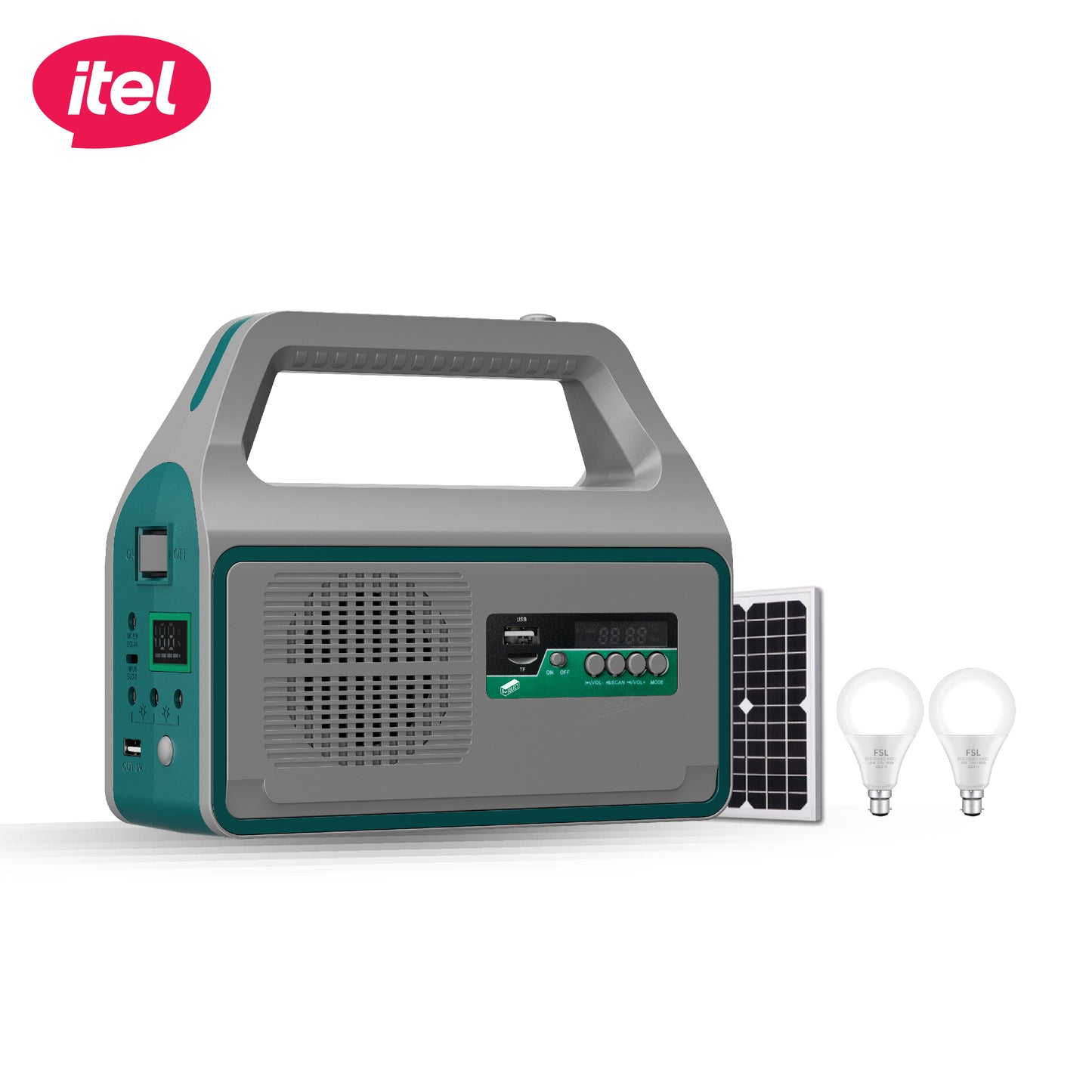 itel Solar Lighting System With FM & Music ISLS-002A