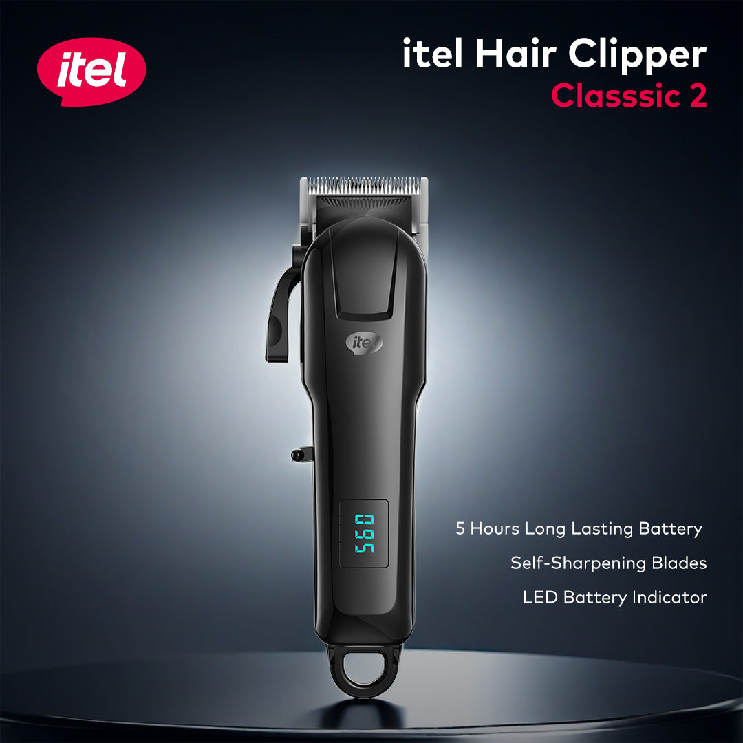 itel IHC-33 Classic 2-Hair Clipper IHC-33 Sharp Cut & Digital Display