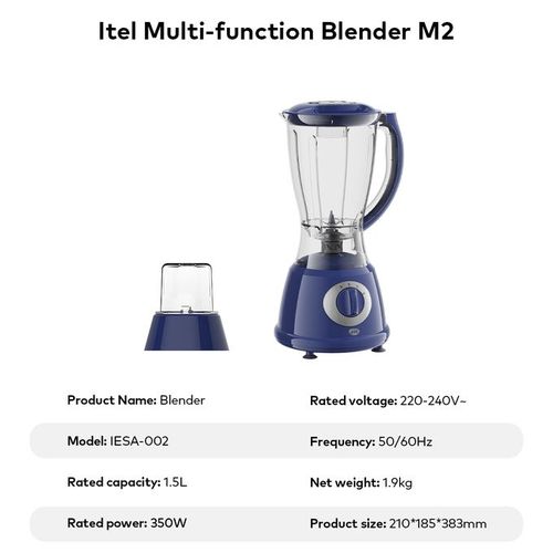 itel 1.5L M2 Electric Blender, Grinder