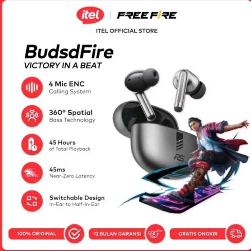 itel BUDS Bass Wireless Earphone ANC